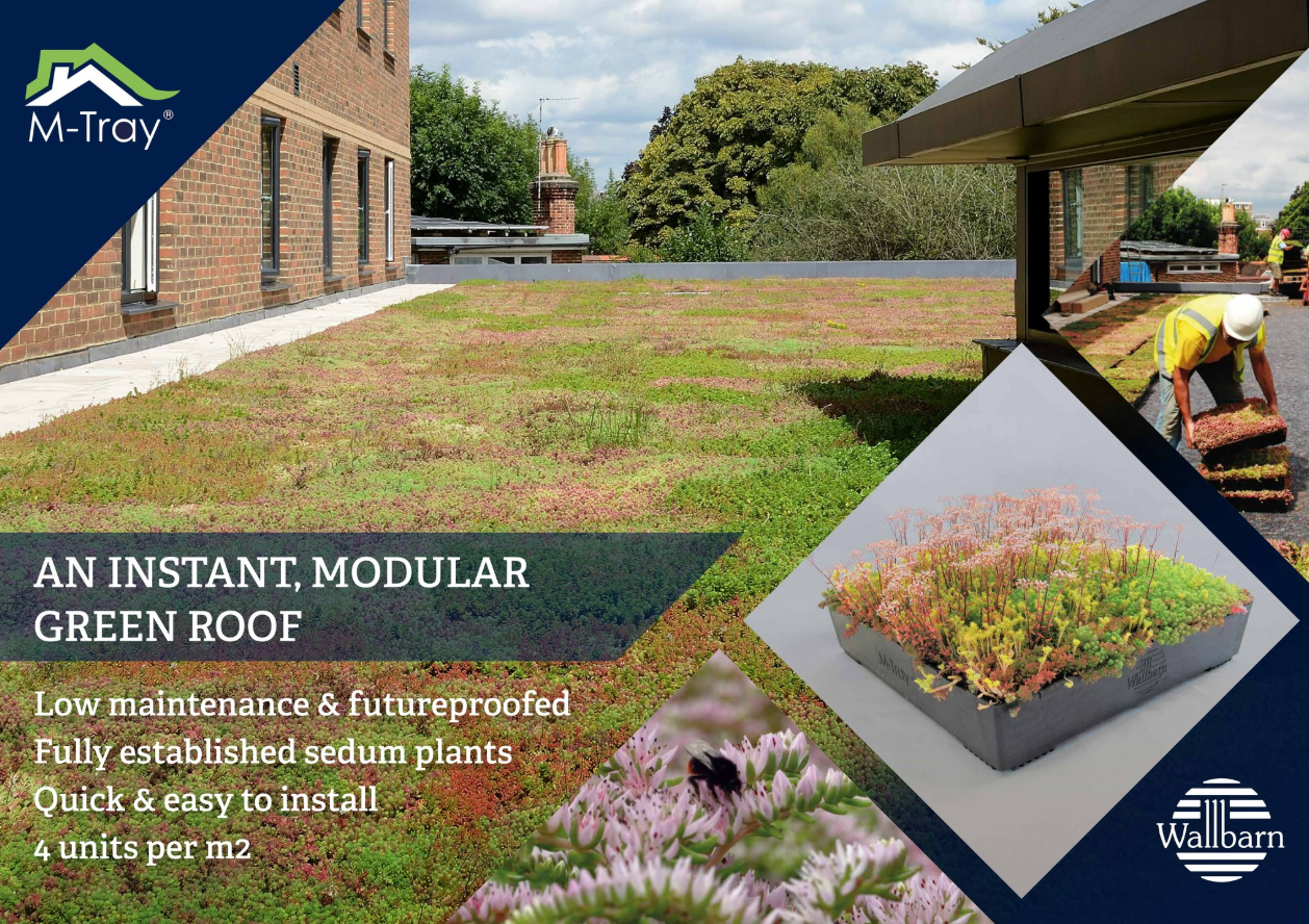 An Image Of An Instant Modular Green Roof Installation Wallbarn