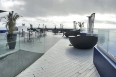 Grey decking roof terrace Tenerife