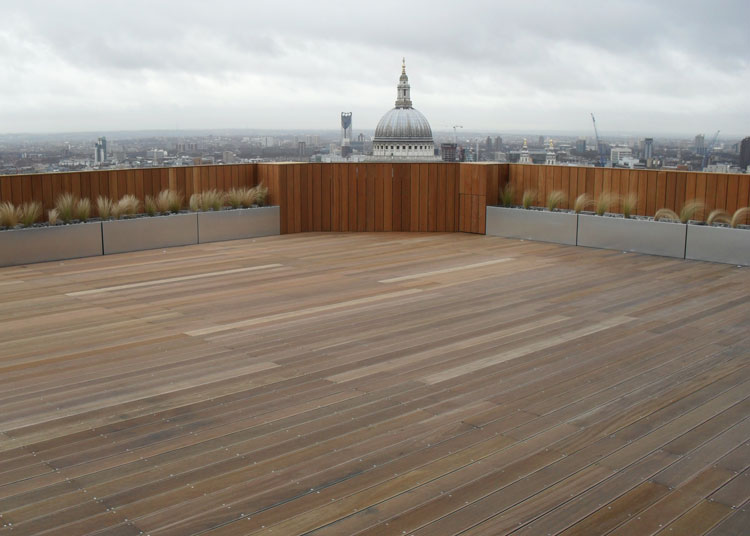 Aldersgate decking installation