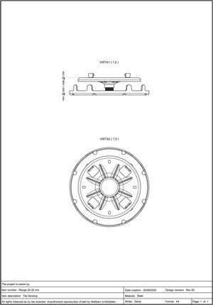 Class A2-s1, d0 Pedestal for Decking 25-32mm